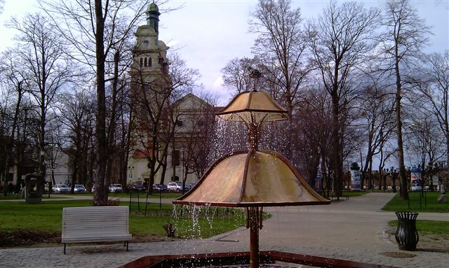 Fontanna w parku w Sopocie