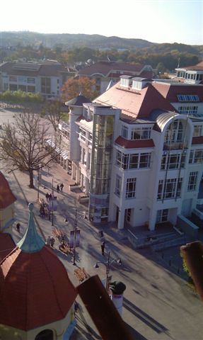 Panorama Sopotu z nadmorskiej latarni