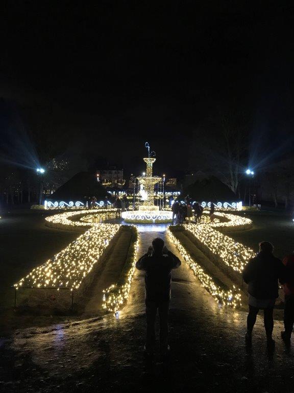 Park Oliwski nocą